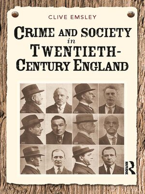 cover image of Crime and Society in Twentieth Century England